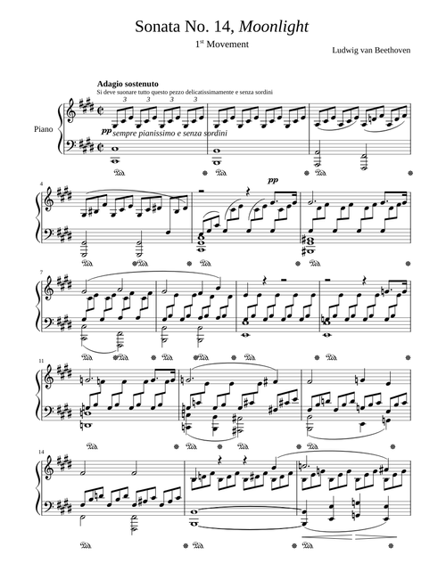 Moonlight Sonata 1st movement