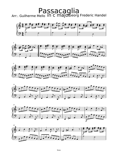Passacaglia – Georg Friedrich Händel Passacaglia