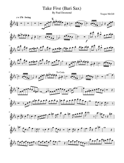 Take Five (Bari Sax)