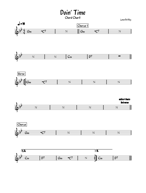 Doin' Time - Lana Del Rey