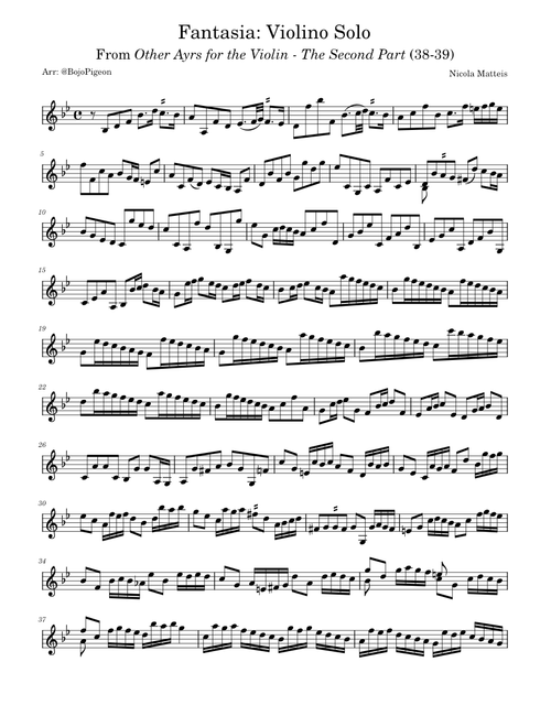 Other Ayrs for the Violin: The Second Part: Fantasia: Violino Solo – Nicola Matteis