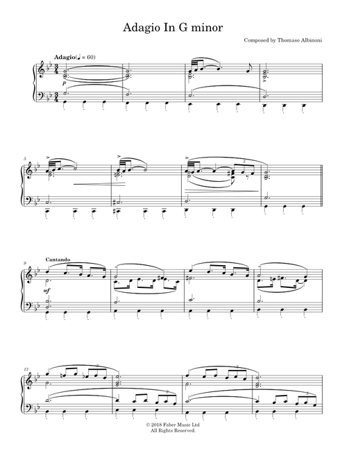 Adagio in g minor - Tomaso Albinoni (Solo)