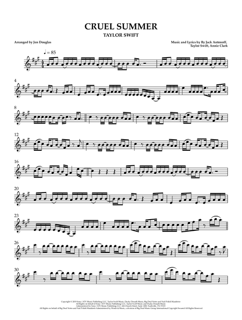 Cruel Summer (Arr. Jen Douglas) - Taylor Swift (Violin Solo)