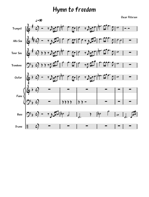 Hymn to freedom in F
