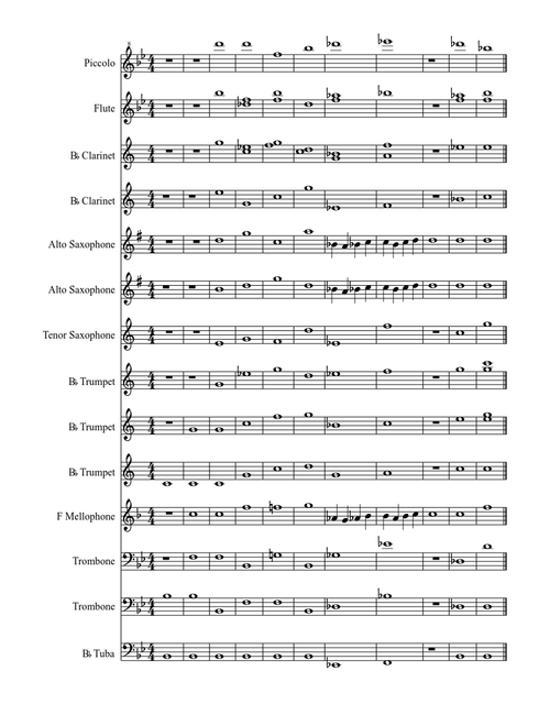 Bb Power Chords for Band