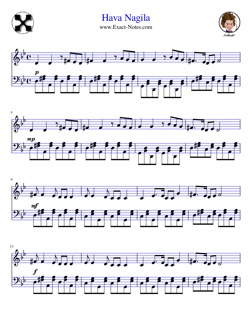 Hava nagila accordion 2025