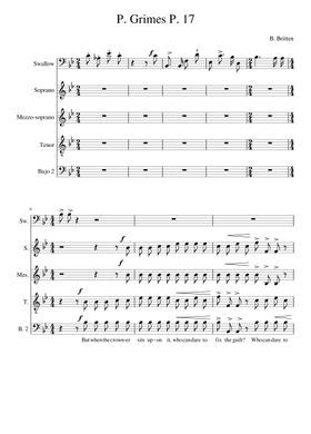 Free Peter Grimes, Op. 33 by Benjamin Britten sheet music