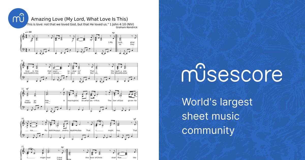 Amazing love - Graham Kendrick Sheet Music for Piano (Solo) easy
