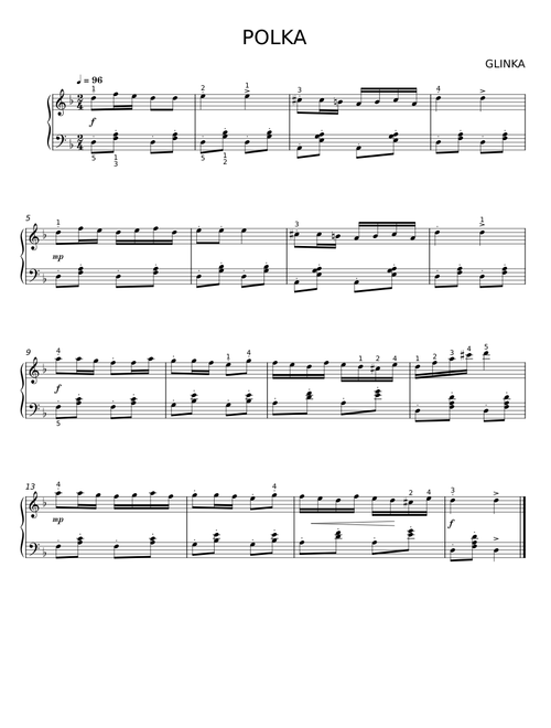Polka - Mikhail Glinka