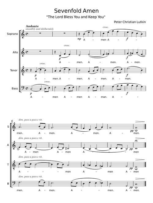 Sevenfold Amen - Peter Christian Lutkin