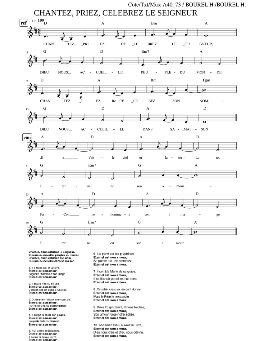 Chantez Priez Célébrez Le Seigneur Partition Pdf chantez priez celebrez le seigneur-A40-73-DP-S Sheet music for Saxophone  other (Solo) | Musescore.com