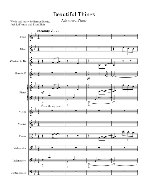 Beautiful Things – Benson Boone (Orchestral Concert Arrangement)