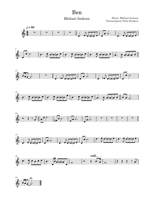 Ben – Michael Jackson