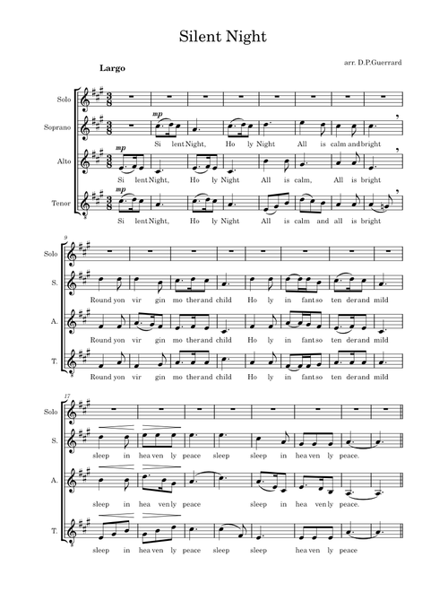 Silent Night – Misc Traditional