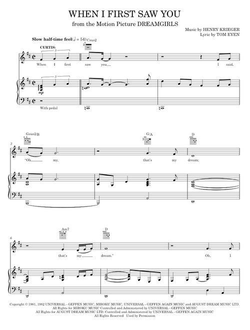 When I First Saw You - Dreamgirls Movie, Jamie Foxx (Piano-Vocal-Guitar)