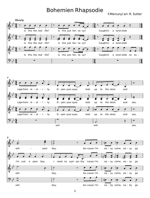 Bohemien Rhapsodie – F. Mercury