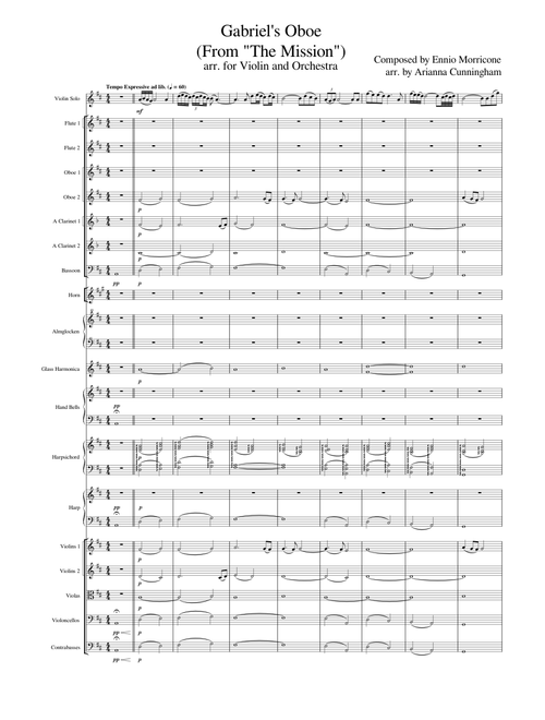 Gabriel's Oboe (From "The Mission") - arr. for Violin and Orchestra