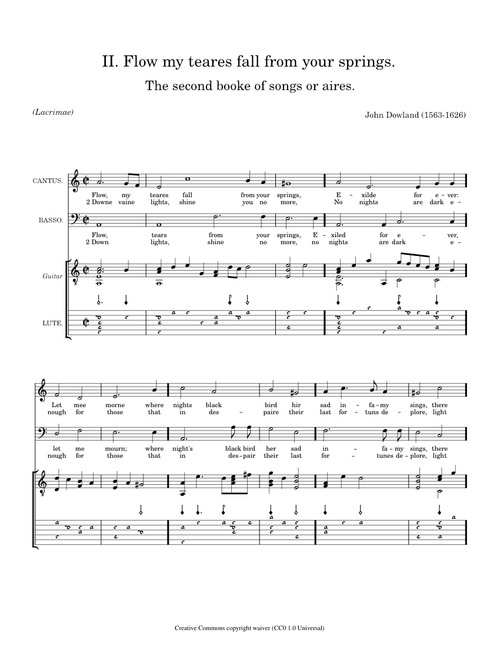 Dowland, John - Flow my tears
