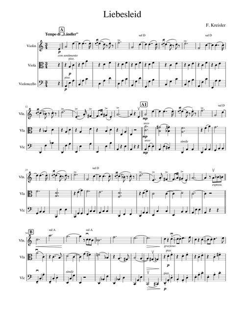 Liebesleid – Fritz Kreisler