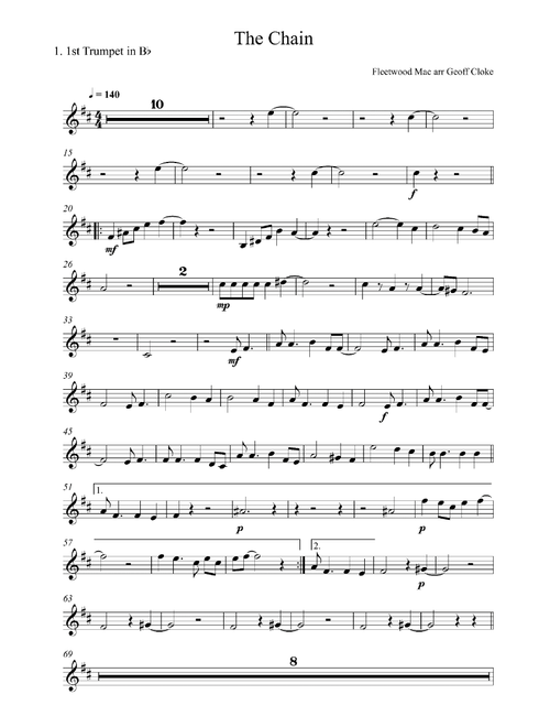 The Chain (Arr. Geoff Cloke) - Fleetwood Mac (Brass Ensemble)
