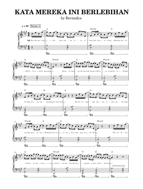 Kata Mereka Ini Berlebihan - Bernadya
