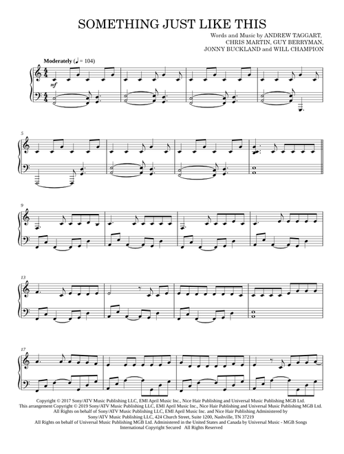 Something Just Like This - The Chainsmokers & Coldplay (Piano Solo)