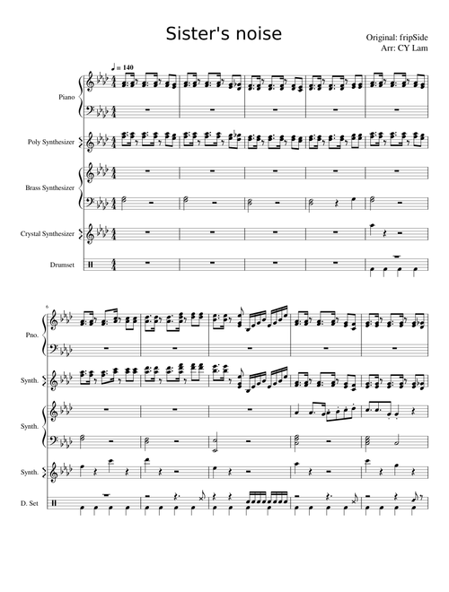 Sister's noise (Band arrangement)
