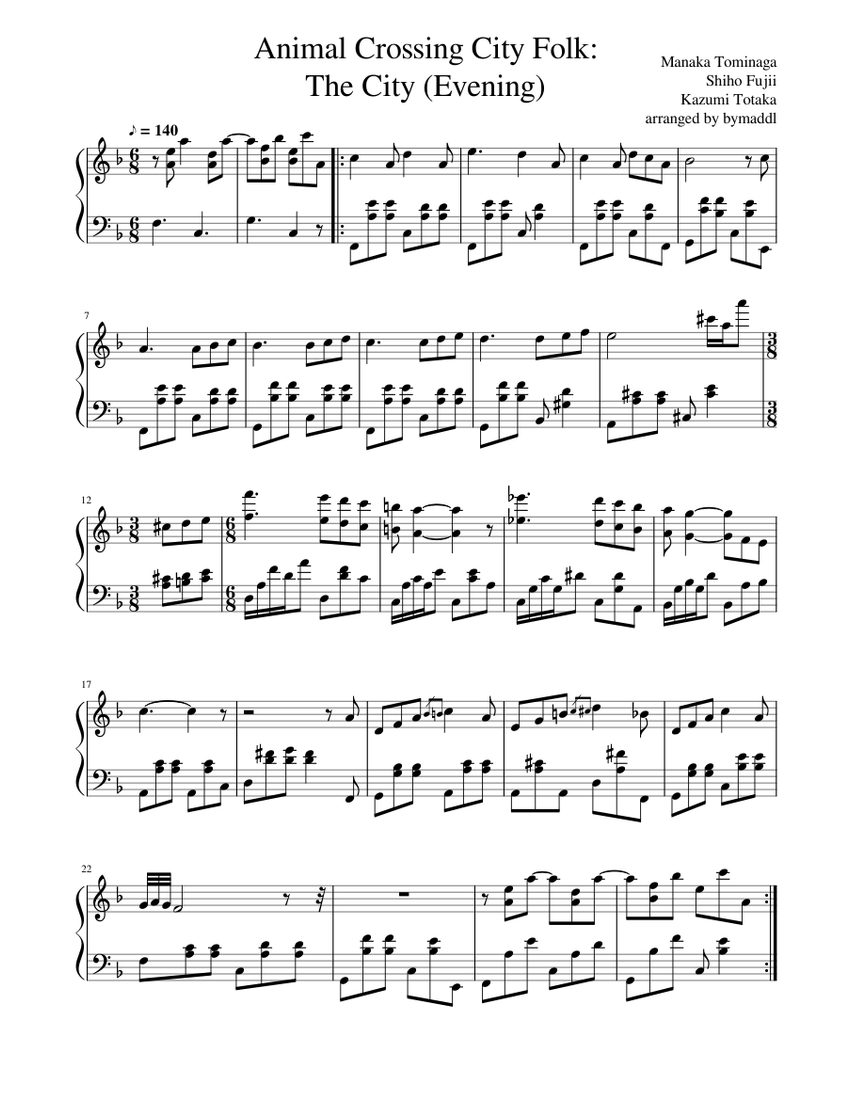 ミュージック K-mix A Day Of HELLO FROM THE PIANO TOWN Animal Crossing City Folk -