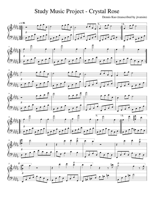 Study Music Project - Crystal Rose