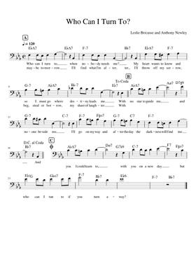 Free Who Can I Turn To (When Nobody Needs Me) by Anthony Newley