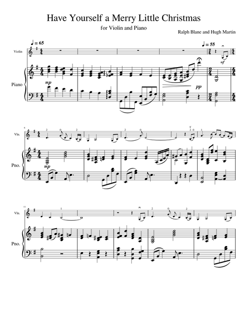 Have Yourself A Merry Little Christmas – Blane, Ralph and Martin, Hugh