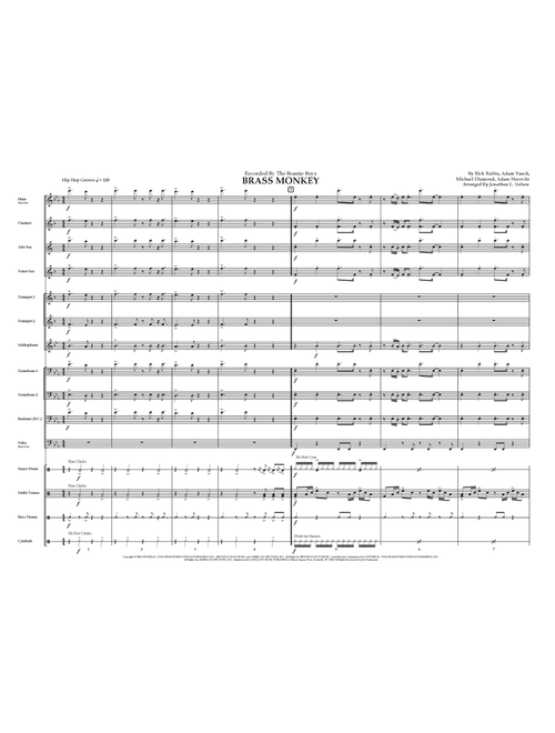 Brass Monkey (Arr. Jonathan L Nelson) - Beastie Boys (Marching Band)