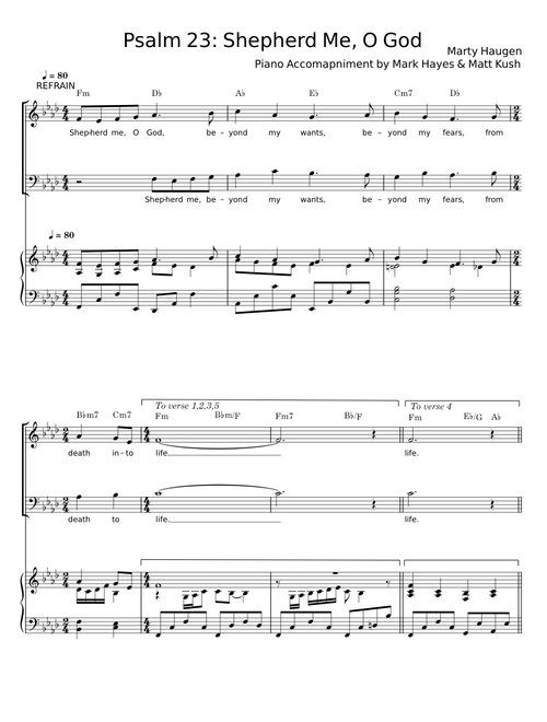 Shepherd Me, O God - Marty Haugen