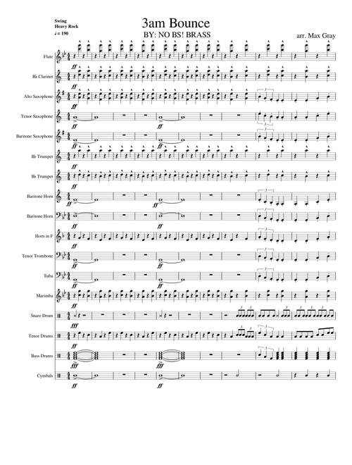 3am Bounce - NO BS! Brass (Marching Band)