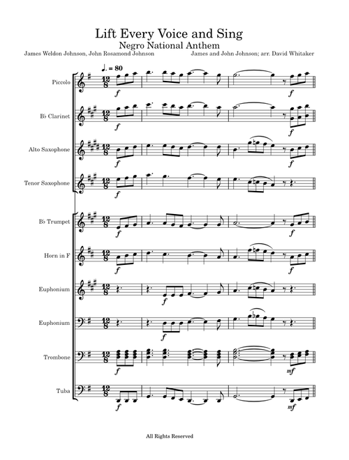Lift every voice and sing – John R. Johnson