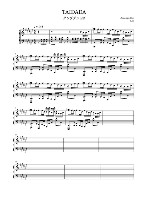 [Preview] TAIDADA Full Version (ダンダダン ED)