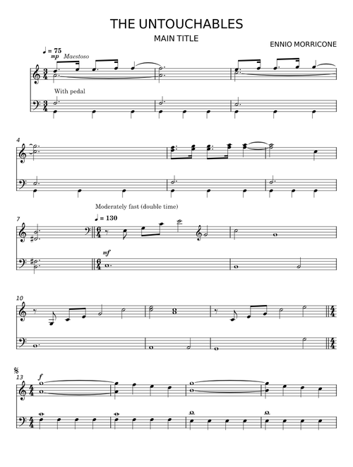 The Untouchables - Ennio Morricone