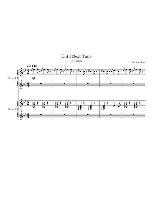 Until Next Time (Deltarune chapter 2) - Toby Fox