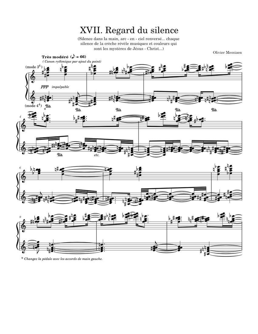 Olivier Messiaen - Vingt regards sur l'Enfant Jesus, XVII