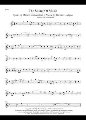 The Sound Of Music – Rodgers & Hammerstein Sheet Music for Flute The Sound Of Music – Rodgers & Hammerstein Sheet Music for Flute