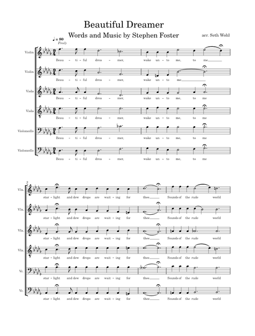 Beautiful Dreamer – Stephen Foster