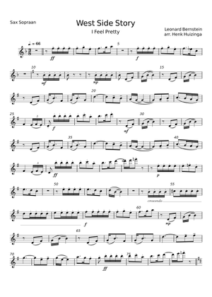 サックス楽譜West Side Story Instrumental Solos West side story - Leonard Bernstein Sheet Music for