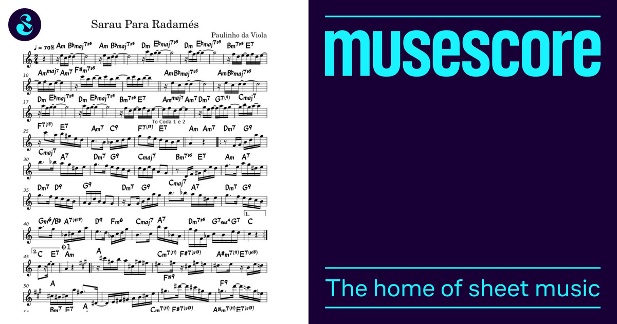 Sarau para Radamés – Paulinho da viola Sheet Music and Tab with