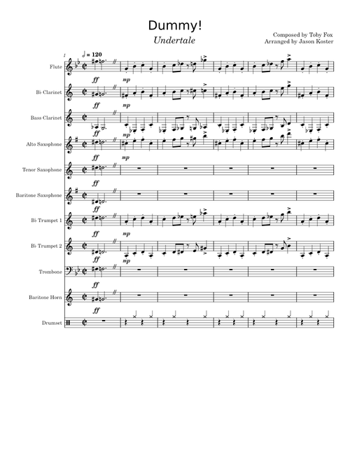 Dummy! for middle school band