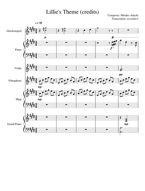 Pokemon Sun and Moon - Lillie's Theme (credits)