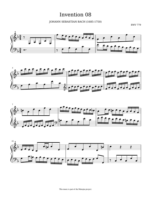 Bach- Invention 08
