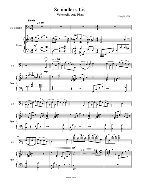 Schindlers List Theme