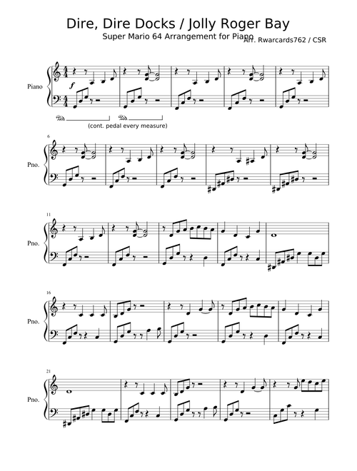 Dire, Dire Docks / Jolly Roger Bay (Super Mario 64/Super Mario 64 DS)