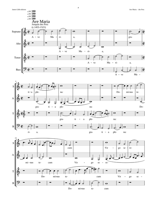 Ave Maria - Josquin des Prez