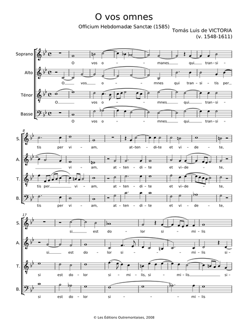 O vos omnes - Tomás Luis de Victoria